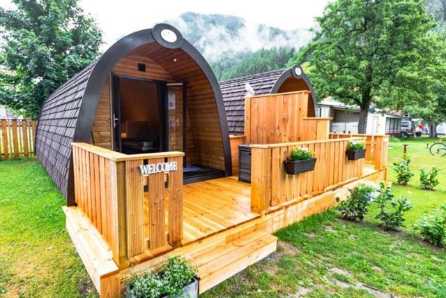 Camping Dreilaendereck Blockhuetten & Apartments Ried im Oberinntal Exterior photo
